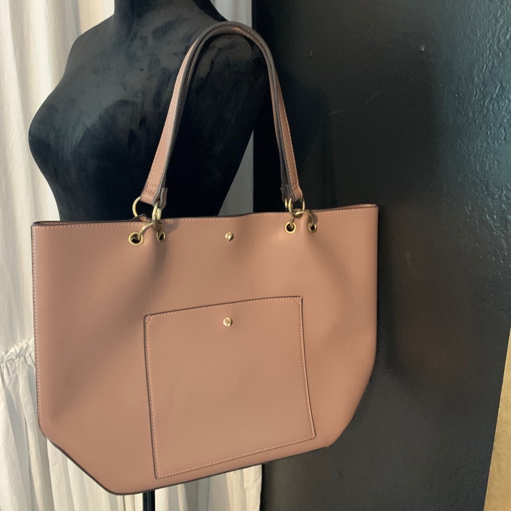 Mauve pink tote